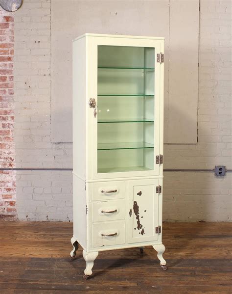 vintage steel medical cabinets|antique medical doctors cabinets.